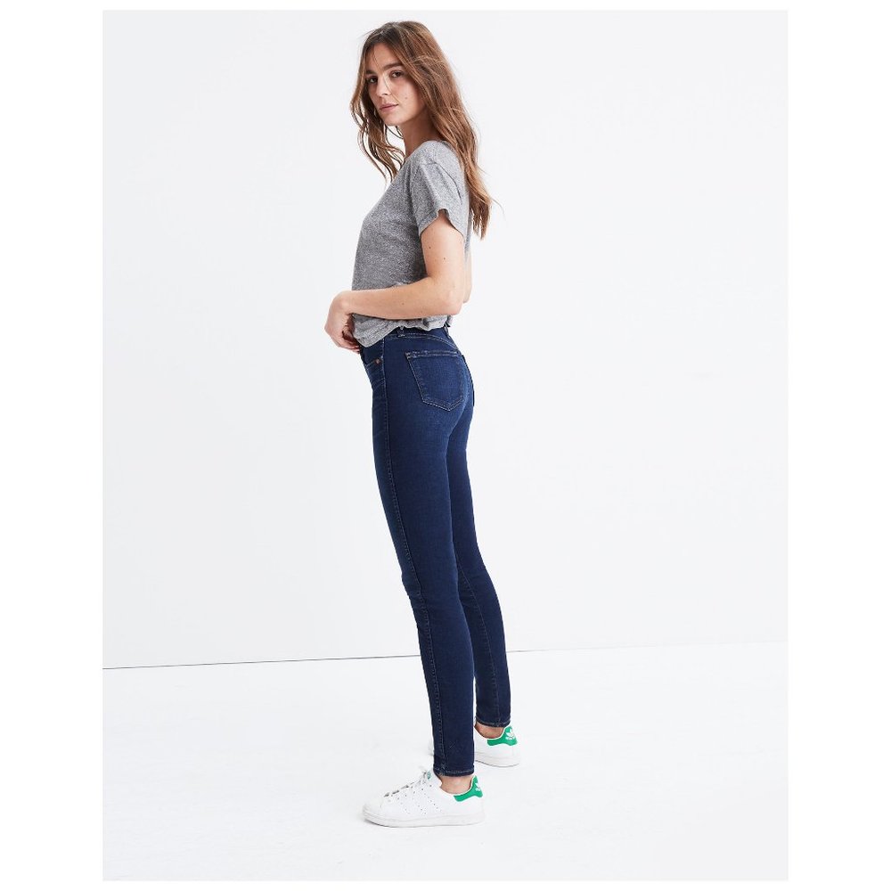 10" High-Rise Skinny Jeans in Hayes Wash